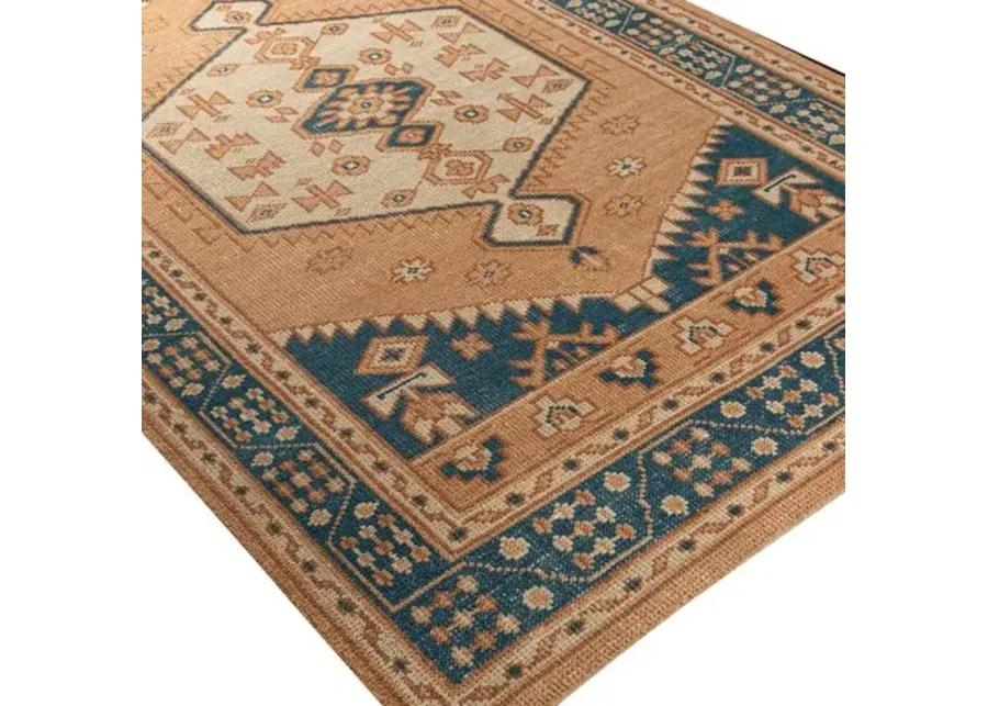 Mindy Hand-Knotted Rug - Camel/Orange - Orange