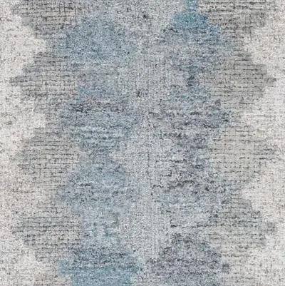 Cyrielle Hand-Tufted Rug - Aqua/Charcoal - Handcrafted - Blue - Blue