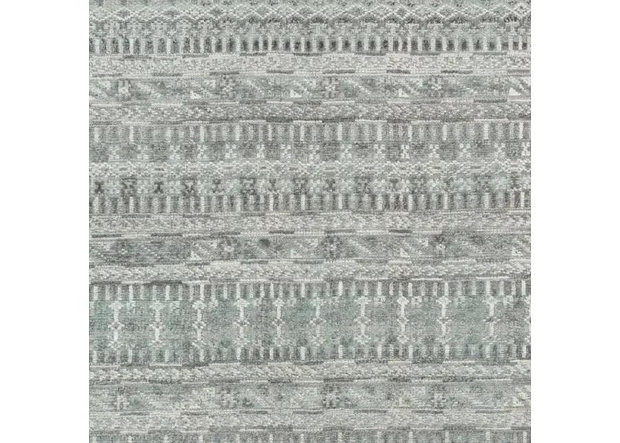 Joan Hand-Knotted Rug - Sage/Gray - Green - Green