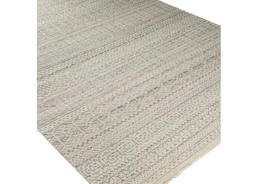 Joan Hand-Knotted Rug - Charcoal/Camel - Beige - Beige