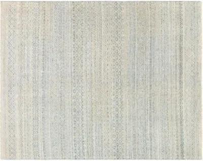 Joan Hand-Knotted Rug - Blue/Ivory - Blue