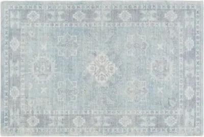 Sutton Hand-Tufted Rug - Denim/Peach - Blue - Blue