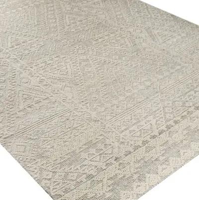 Brandy Hand-Knotted Rug - Gray/Beige - Gray