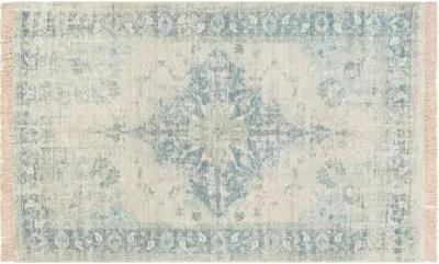 Lisa Handwoven Rug - Blue/Green - Blue