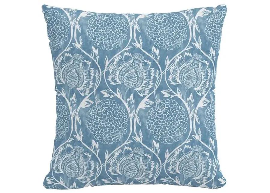 Ranjit Floral Outdoor Pillow - Handcrafted