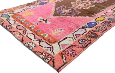 Turkish Oushak Runner - 2'5 x 11'4 - Esmaili Rugs & Antiques - Pink - Pink