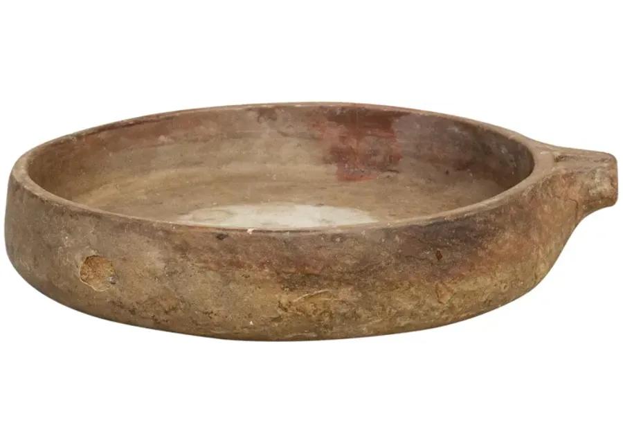 Tribal Indian Stone Kundi Bowl - de-cor - brown