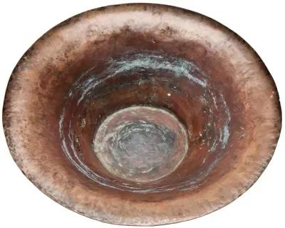 Arts & Crafts Hand Hammered Bowl - Fleur de Lex Antiques - brown