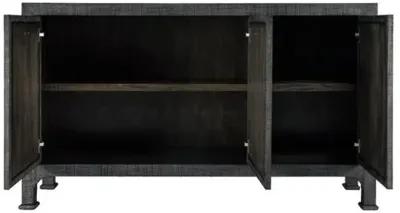 Kos Raffia 3-Door Sideboard - Gray