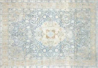 1920s Persian Tabriz Rug - 7'9" x 11' - Nalbandian - Blue - Blue