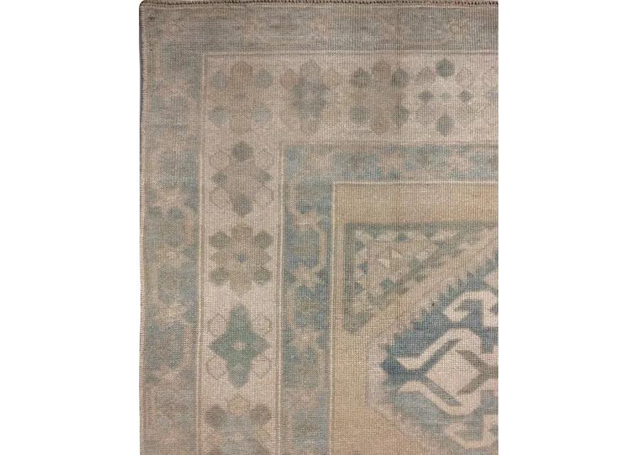 Turkish Oushak Rug 4'6 x 6'5 - Beige - Beige