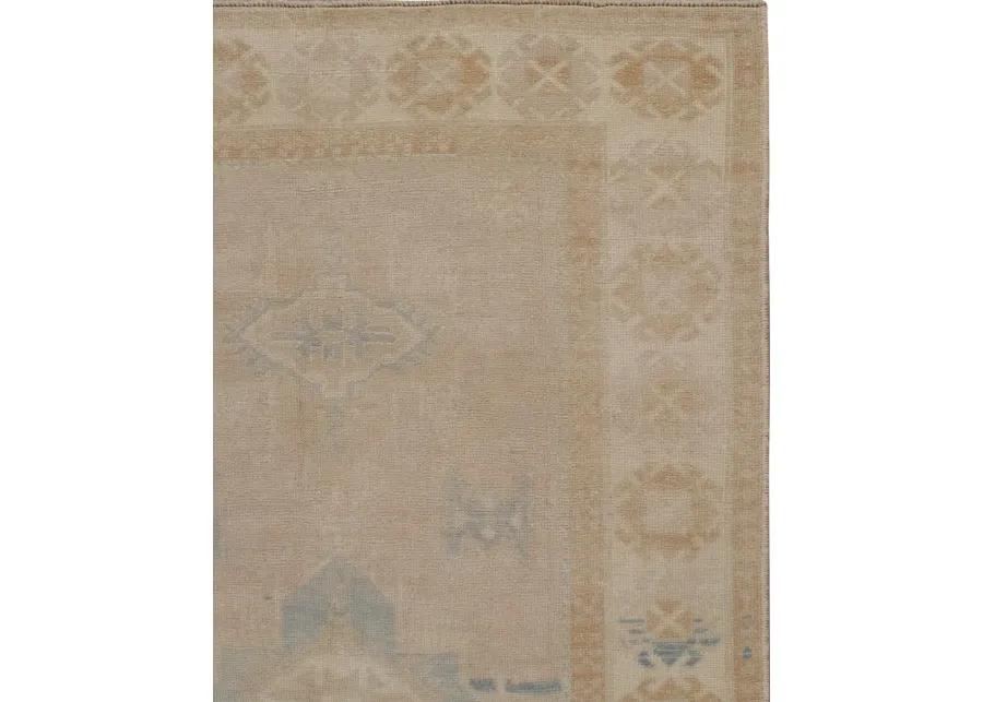 Turkish Oushak Rug 4'7' x 7'5' - Beige - Beige