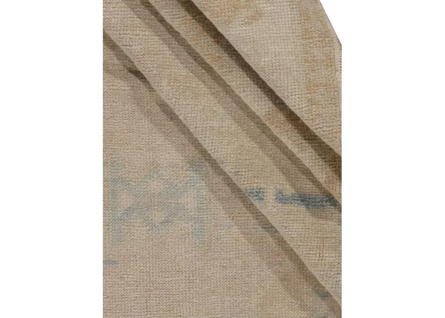 Turkish Oushak Rug 4'7' x 7'5' - Beige - Beige