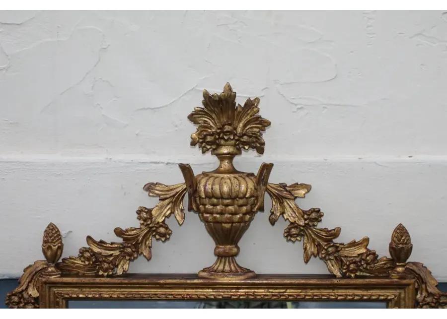 19thc Carved Giltwood Neoclassic Mirror - Something Vintage - Gold