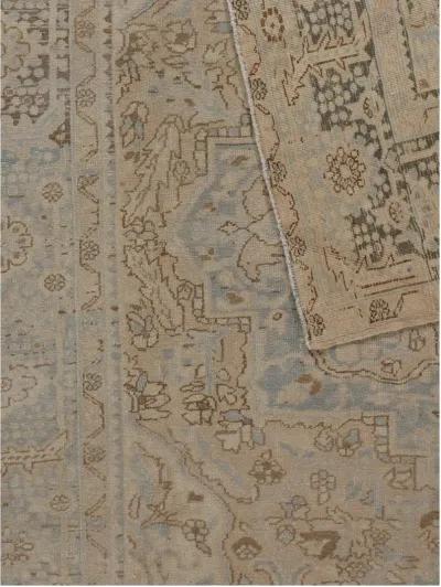 Persian Heriz Rug 8'7' x 11'10' - Beige - Beige