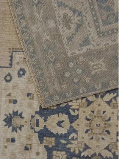 Turkish Oushak Rug 6' x 11'8' - Blue - Blue