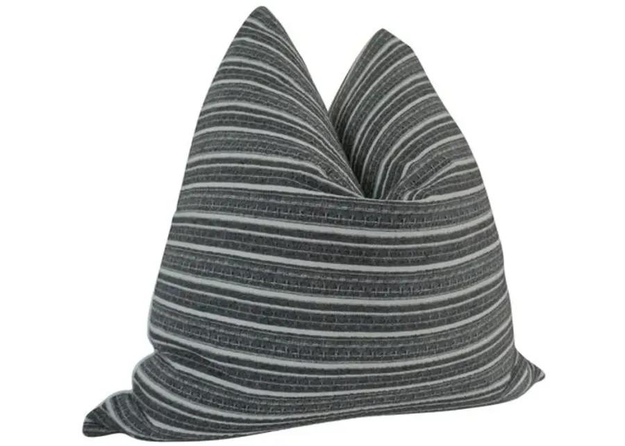 Delano 24x24 Pillow - Charcoal/White