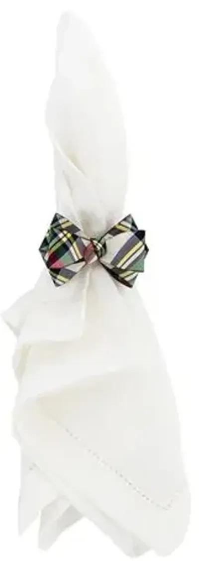 Tuxedo Stewart Tartan Napkin Ring - Juliska - Multi