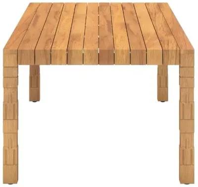 Akira Outdoor 86" Dining Table - Natural Teak