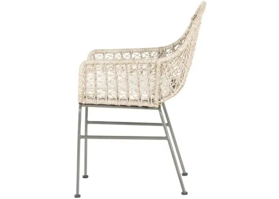 Jolie Outdoor Dining Chair - Gray Bronze/Vintage White