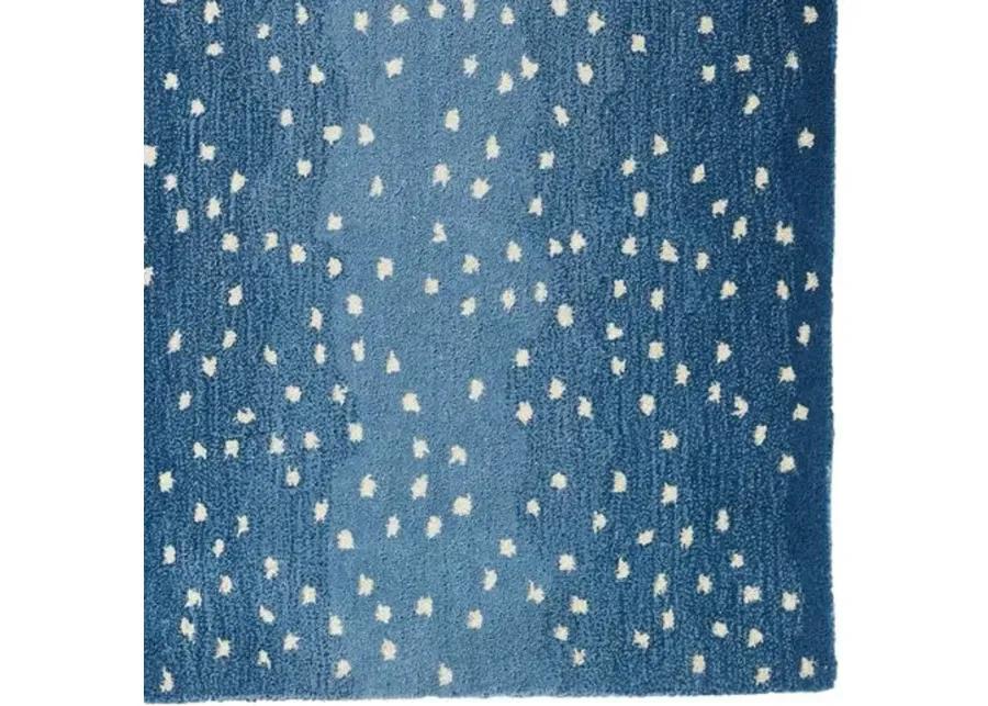 Woodland Antelope Hand-Tufted Rug - Denim - Erin Gates - Blue - Blue