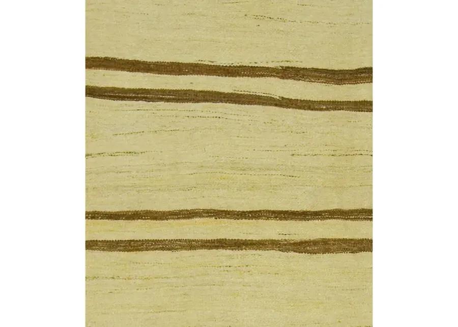 Turkish Kilim Rug - 5'1 X 10'2 - Beige - Beige