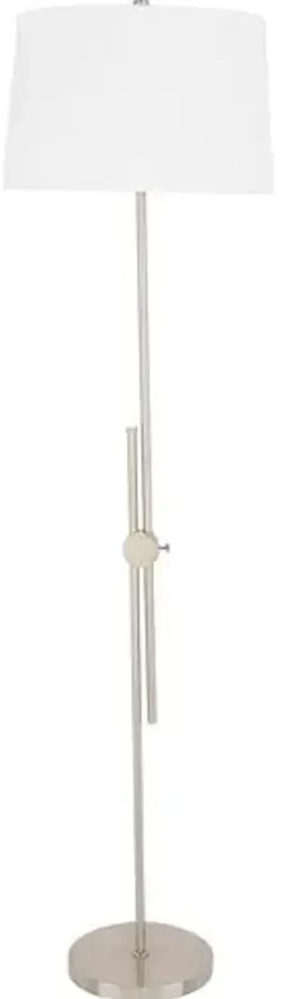 Jacy Floor Lamp - Nickel