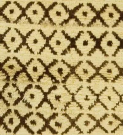 Turkish Hand Knotted Tulu Rug 3'6 X 5'11 - Beige - Beige