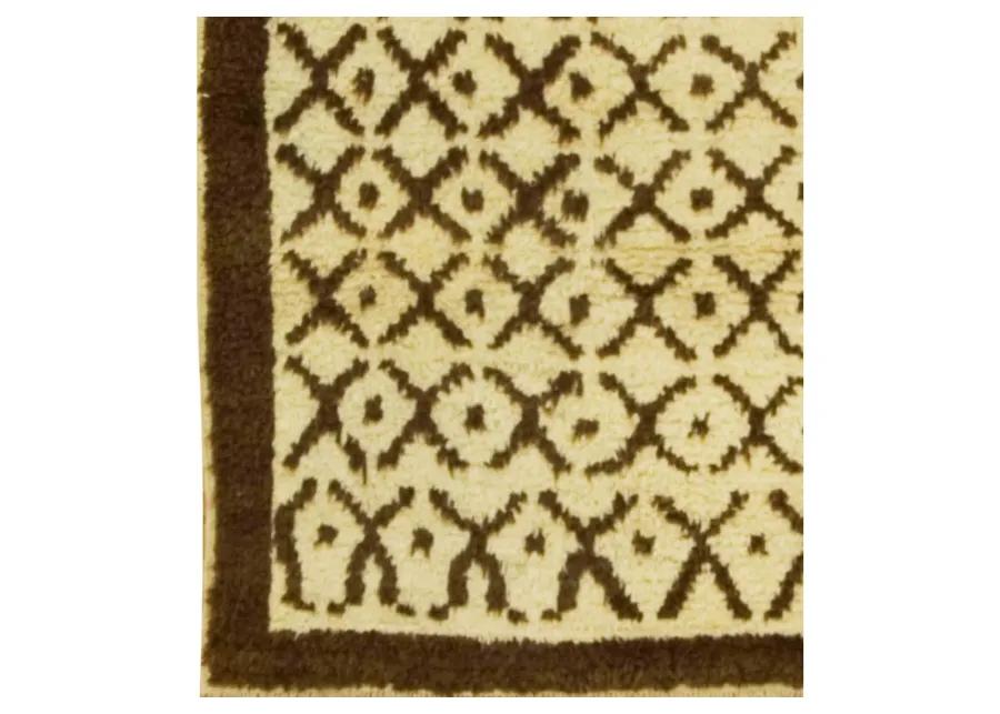 Turkish Hand Knotted Tulu Rug 3'6 X 5'11 - Beige - Beige