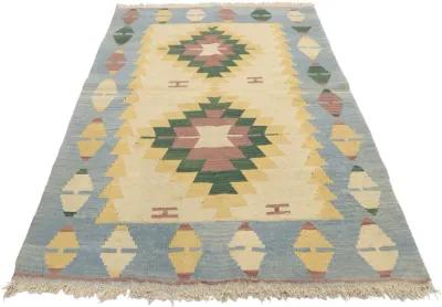 Vintage Persian Shiraz Rug - 3'10" x 5'9" - Esmaili Rugs & Antiques - Beige - Beige