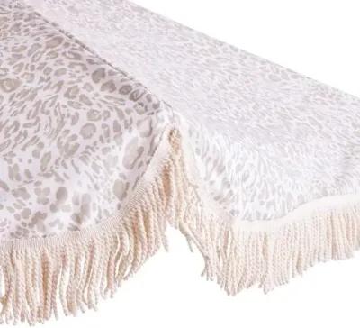 Pounce Patio Umbrella - Ivory Leopard