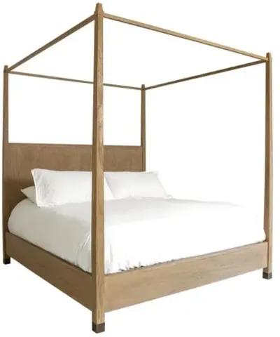 Palmer Teak Canopy Bed - Beach - Brownstone Furniture