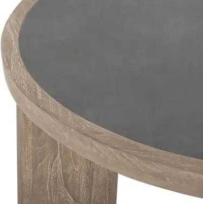 Royce Teak Coffee Table - Fawn/Cement - Brownstone Furniture - Gray