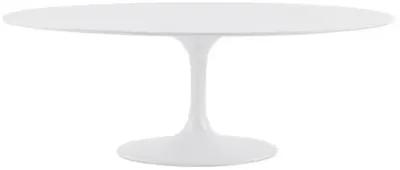 Aden 79" Oval Dining Table - White