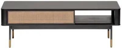 Omari 47" Coffee Table - Black/Natural