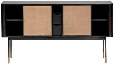 Omari 59" Sideboard - Black/Natural