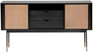 Omari 59" Sideboard - Black/Natural