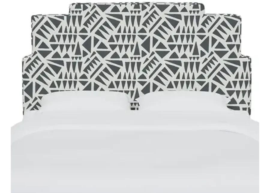 Paxton Headboard - Nairobi Charcoal - Gray