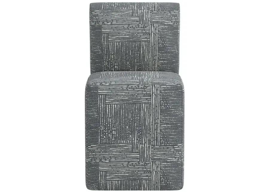 Graham Dining Chair - Durban Charcoal - Gray