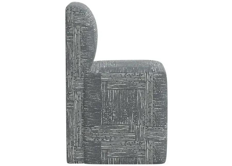 Graham Dining Chair - Durban Charcoal - Gray