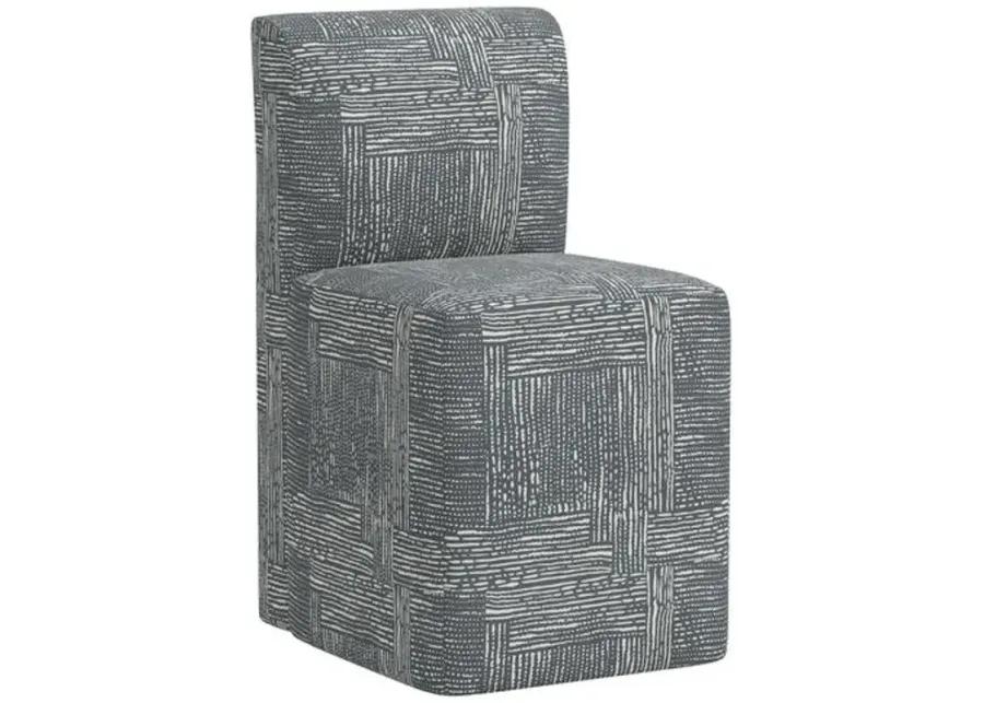 Graham Dining Chair - Durban Charcoal - Gray