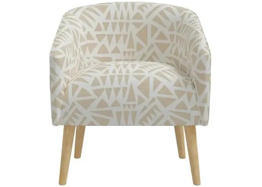 Leah Barrel Chair - Nairobi Natural - Beige