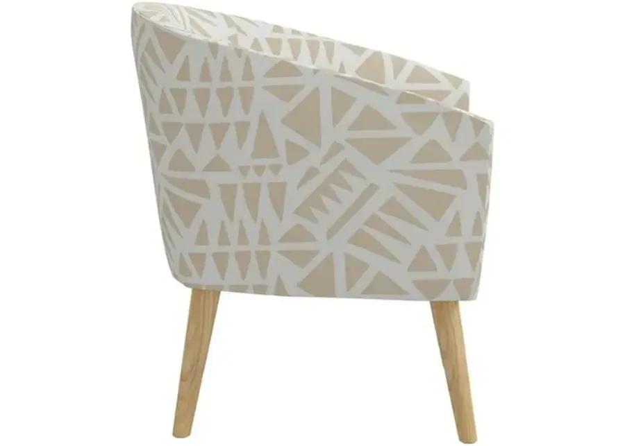 Leah Barrel Chair - Nairobi Natural - Beige