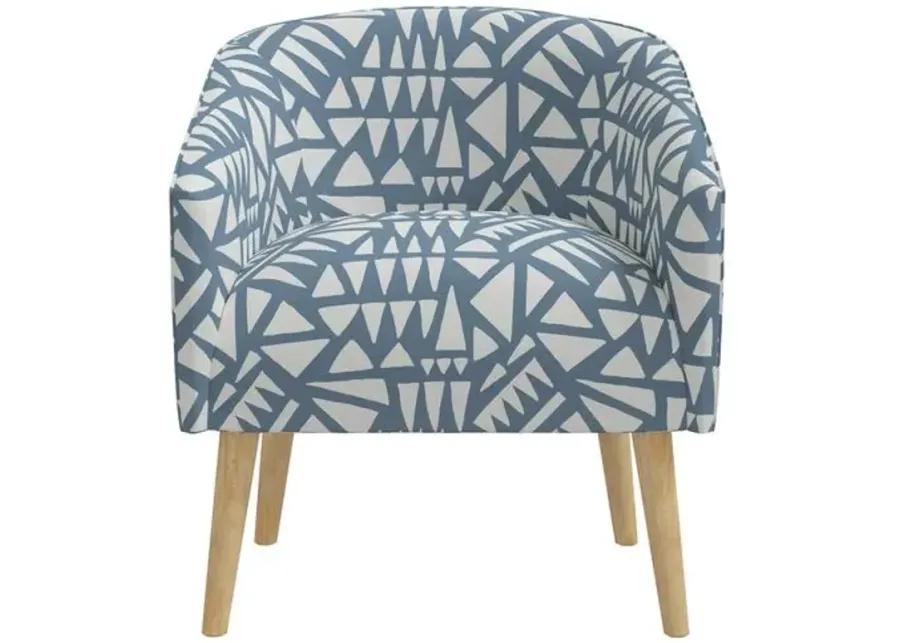 Leah Barrel Chair - Nairobi Blue