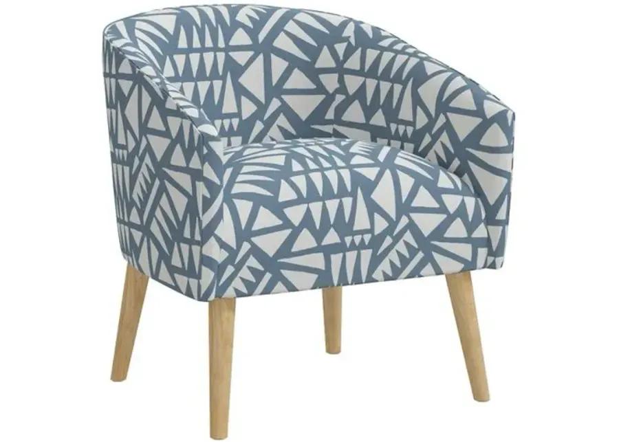 Leah Barrel Chair - Nairobi Blue