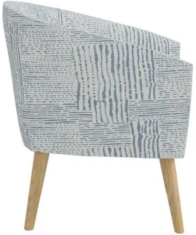 Leah Barrel Chair - Durban Blue