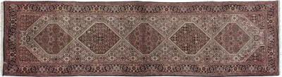 Ivory Bidjar Hand Woven Runner 2'7 X 9'9 - Red