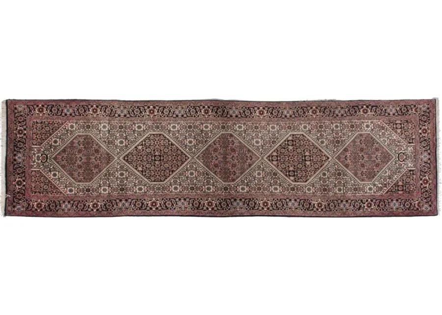 Ivory Bidjar Hand Woven Runner 2'7 X 9'9 - Red