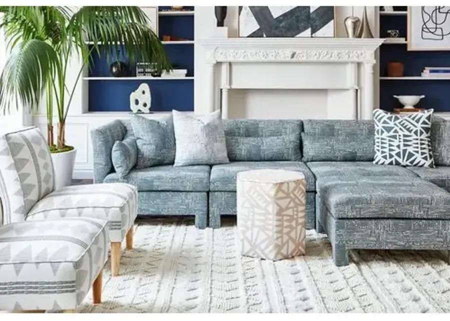 Bryn 3-Pc Sofa - Durban Blue