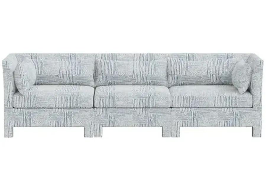 Bryn 3-Pc Sofa - Durban Blue